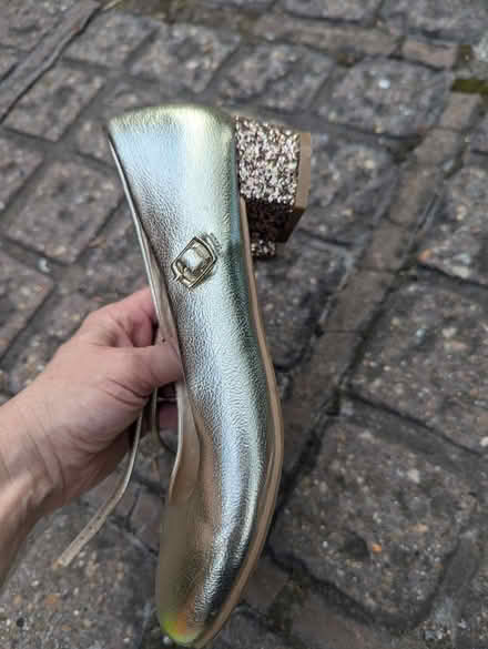 Photo of free Next gold size 3 shoes (Purley CR2) #3