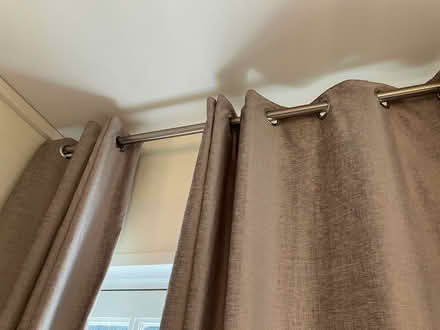 Photo of free Taupe dralon curtains (Thames Ditton) #2