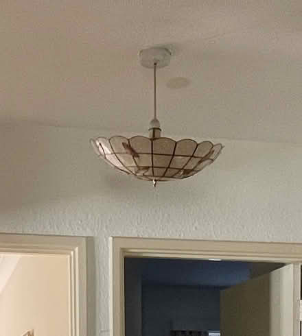 Photo of free Lampshades (2) 40cm diam (Bookham, Leatherhead) #2