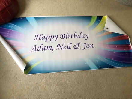 Photo of free Large birthday Poster / Banner 180cm x 76cm (Strawberry Hill TW1) #1