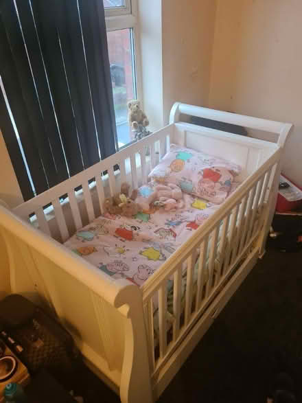 Photo of free Beautiful large cot (Lees OL4) #1