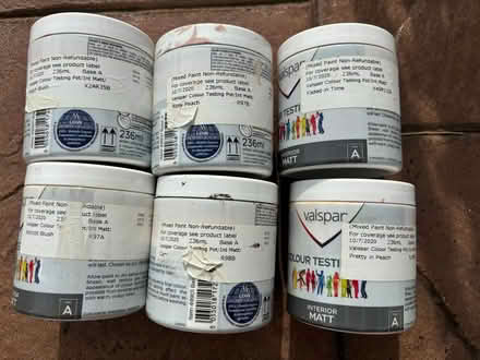Photo of free Six colour testing pots of paint (Carrick Knowe EH12) #1