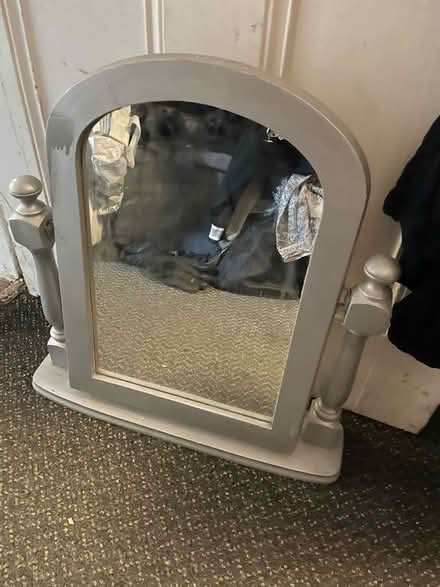 Photo of free Wooden mirror. Silver (Bury BL9) #1