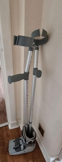 Photo of free Boot & crutches (SK7 Hazel grove) #1