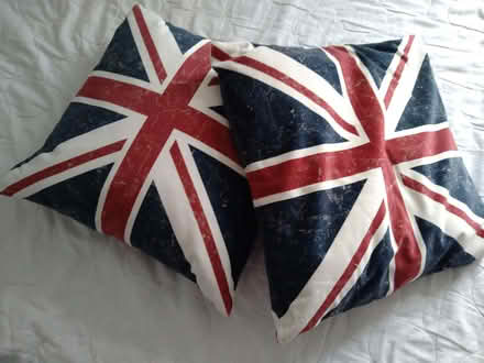 Photo of free Two Union Jack cushions (Woodingdean BN2) #1