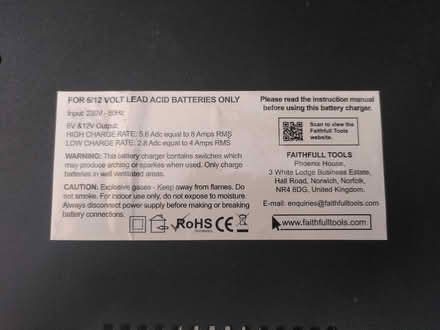 Photo of free Car battery charger (Cricket Road OX4) #2