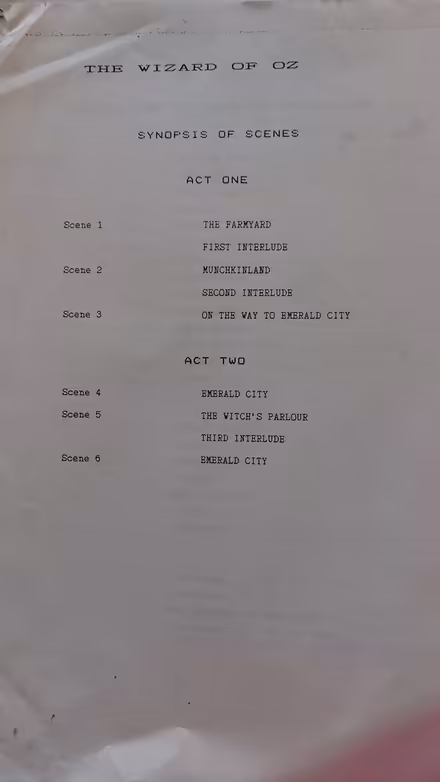 Photo of free Play script... Wizard of Oz (St Albans Jersey Farm AL4) #1
