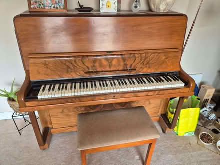 Photo of free Upright Piano with Stool (Stanground) #4