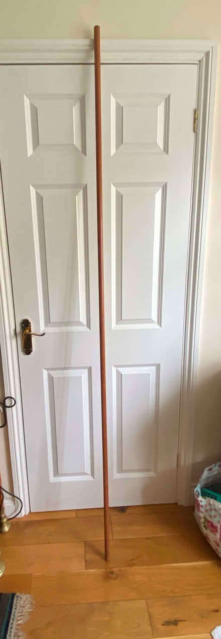 Photo of free Wooden curtain pole (210cm) with Various Fittings (Meppershall SG17) #1