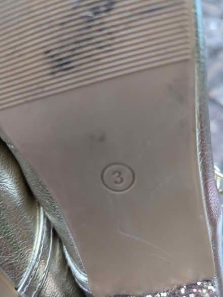 Photo of free Next gold size 3 shoes (Purley CR2) #2