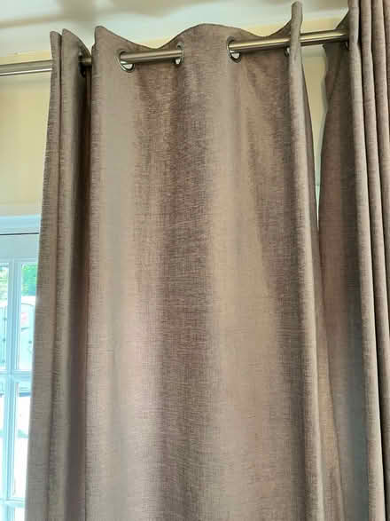 Photo of free Taupe dralon curtains (Thames Ditton) #3