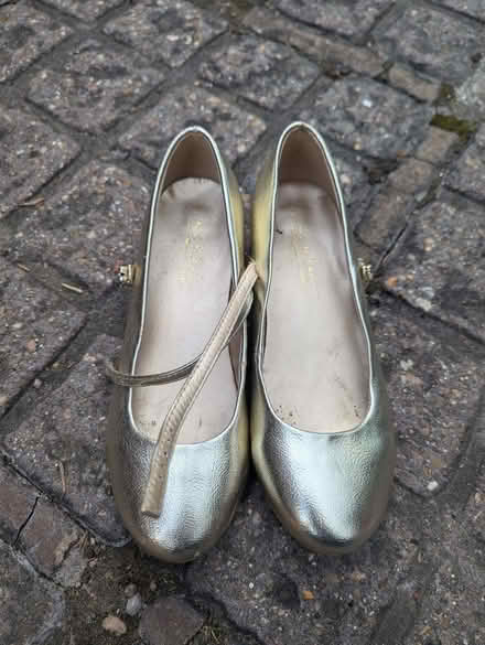 Photo of free Next gold size 3 shoes (Purley CR2) #1