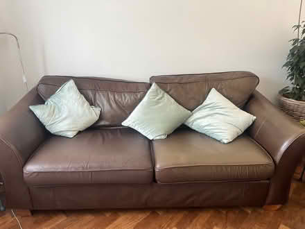Photo of free 2 leather sofas (Weybridge) #2