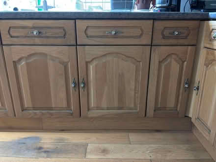 Photo of free Kitchen cupboards - solid oak (Menston LS29) #2