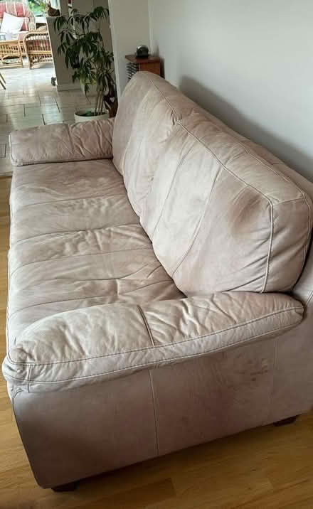 Photo of free 2 x super soft leather sofas (Stretford M32) #3