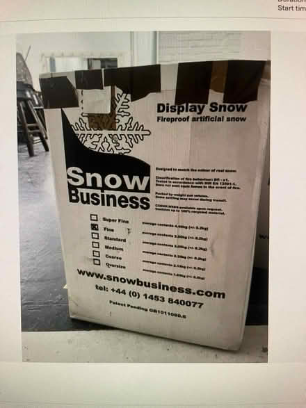 Photo of free Fake snow - artificial display snow (NW10) #1