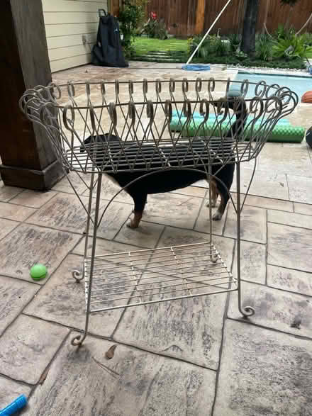 Photo of free Vintage iron plant stand (Memorial) #3