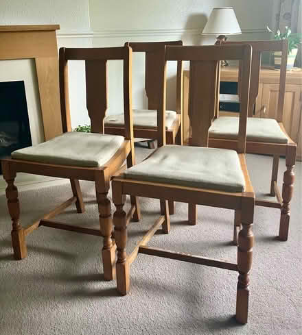 Photo of free Oak dining chairs (Church Crookham GU52) #1