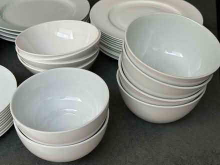 Photo of free Selection of white plates and bowls (Crowthorne, RG45) #4