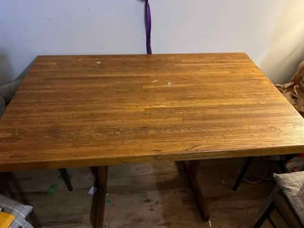Photo of free Wooden Dinner Table with chairs (Bronx) #1