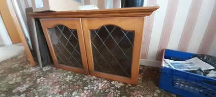 Photo of free Wall mounted solid wood display cabinet (Henwick WR2) #1