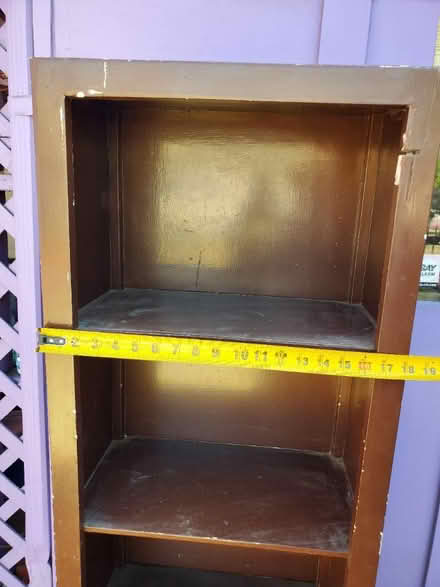 Photo of free Wooden shelving unit (Oakland/Eastlake) #2