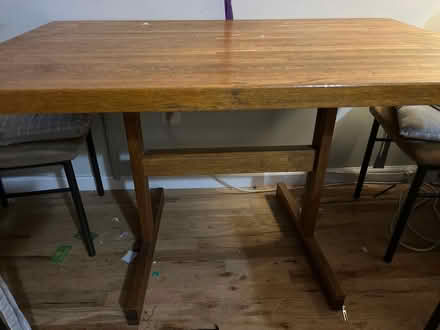 Photo of free Wooden Dinner Table with chairs (Bronx) #2