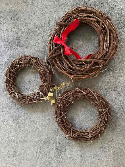 Photo of free Three grapevine wreaths (La Grange) #1