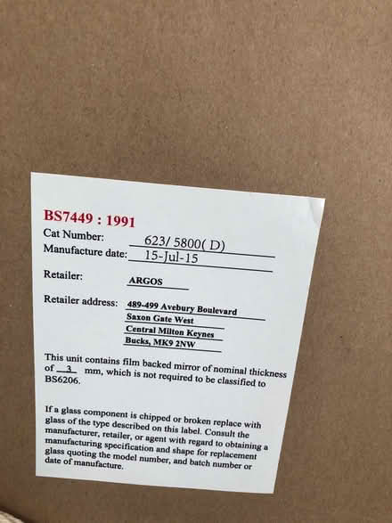 Photo of free Mirror (HP3 8BQ) #3