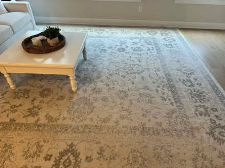 Photo of free Grey/cream large rug 11.5X11.5 (North Raleigh) #2