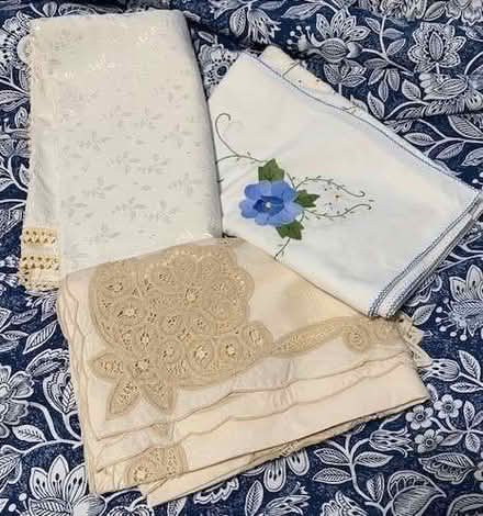 Photo of free TABLECLOTHS bundle - MORDEN SM4 (Lower Morden SM4) #1