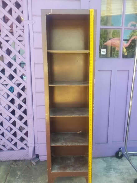 Photo of free Wooden shelving unit (Oakland/Eastlake) #1