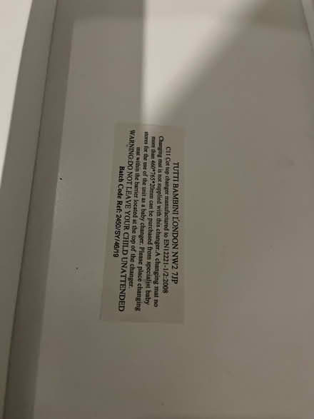 Photo of free Cot top changer (Ba11) #3