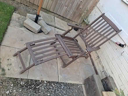Photo of free Wooden Sun Lounger (Moortown LS17) #1
