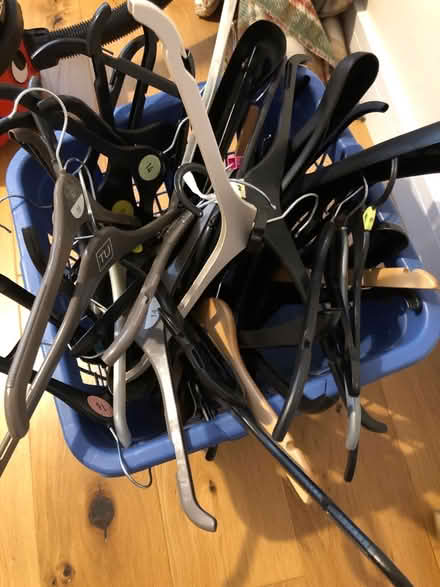 Photo of free Laundry basket of hangers (OX14 Drayton) #1