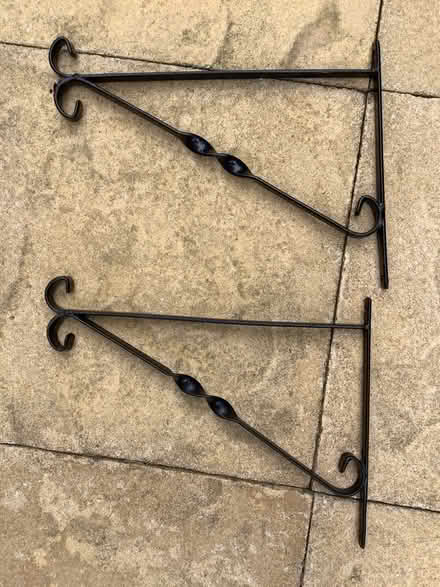 Photo of free 2 hanging basket brackets (Seer Green HP9) #1