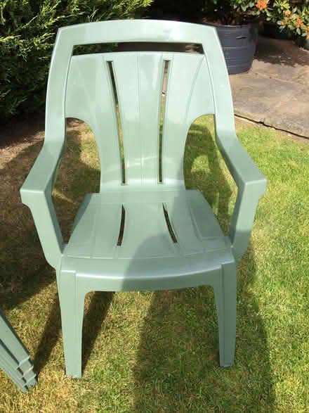 Photo of free Plastic garden chairs (Orpington) #2