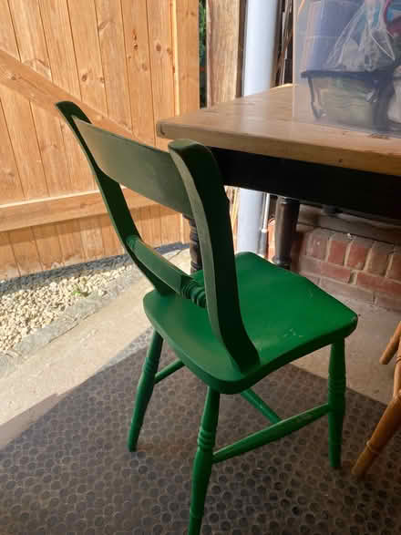 Photo of free Large pine table and 4 chairs (Kingwood Common RG9) #3