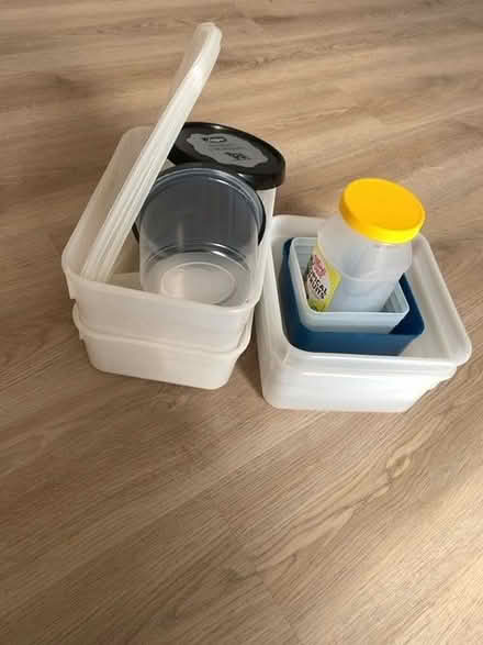 Photo of free Empty plastic storage boxes (Clapham MK41) #1
