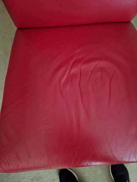 Photo of free Red retro leather chair (Elmstead BR7) #4