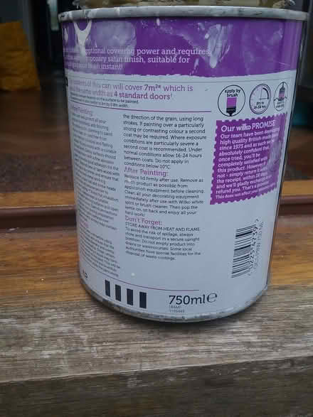Photo of free Satin paint 750ml (Brentwood CM14) #1