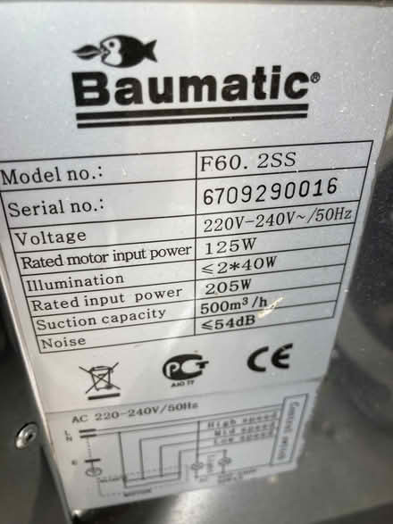 Photo of free Cooker hood (Lower Kilburn) #3