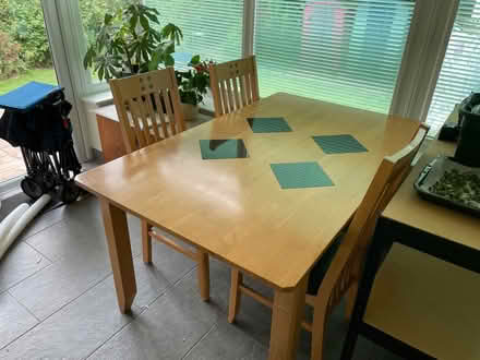 Photo of free Dining table with 6 chairs (Brickhill, Bedford) #1