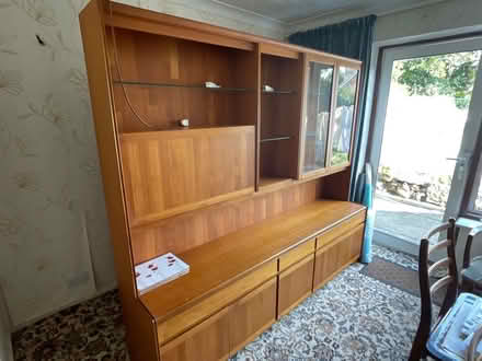 Photo of free Teak wall unit (SG14 3SD Watton at Stone)