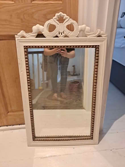 Photo of free Cream upcycled mirror (Oldfield Park) #1