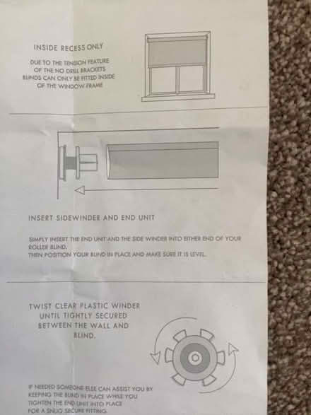 Photo of free Fittings for no-drill roller blind (Hurdsfield SK11) #3