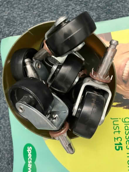Photo of free 8 castors (Whittle Springs PR6) #1