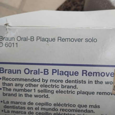 Photo of free Charger for Oral B Plaque Remover (Ware SG12) #2