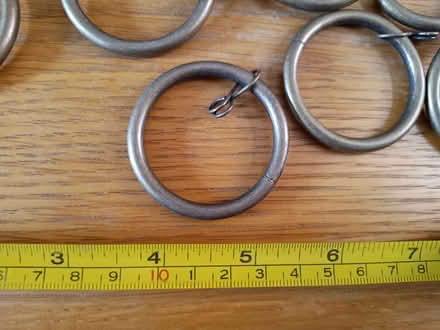 Photo of free Set of 30 metal curtain rings, 38mm internal diameter (Brookvale RG21) #2