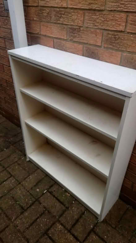 Photo of free White wooden bookcase (NR7) #1
